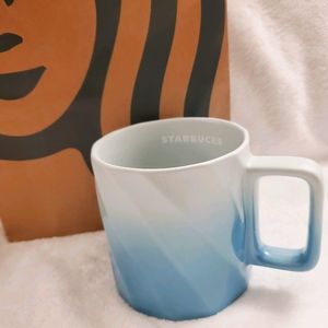 Starbucks 2021 spring blue ombre mug with handle